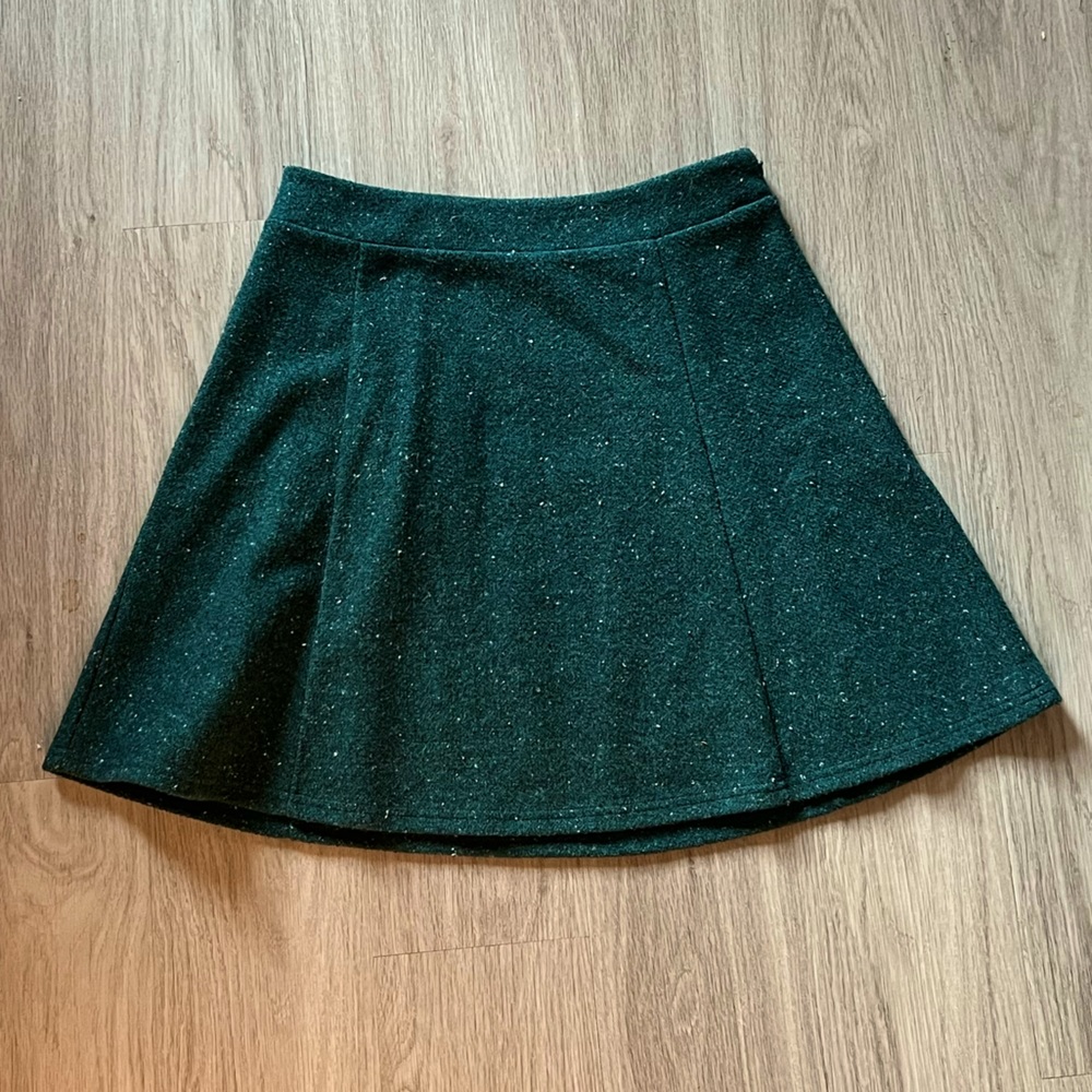 Deep teal a-line skirt / LOFT (Size: 2)